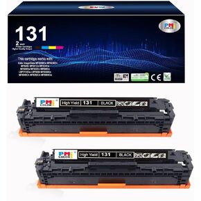 131 Black Toner Cartridges Replacement for Canon 131 Toner Fit for Canon Color imageCLASS MF8280Cw, MF624Cw, MF628Cw, LBP7110Cw (2 Black)