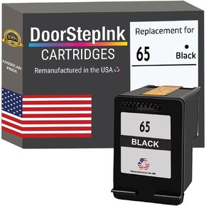 DoorStepInk Brand for HP 65 Black (N9K02AN) Remanufactured in The USA Ink Cartridge