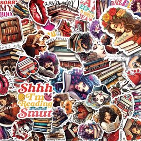 100 Pack Smutty Book Stickers, (Large Size) Book Stickers for Adults, Spicy Love and Romance Stickers for Laptop, Phone, Car, Water Bottle