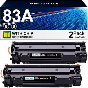 خرطوشة حبر سوداء 83A CF283A بديلة لخرطوشة الحبر HP 83A المتوافقة مع طابعات HP Laserjet Pro M225dw M225dn M125nw M127fw M127fn M201dw، 2 خرطوشة حبر سوداء 83A