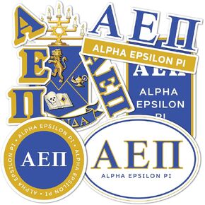 Desert Cactus Alpha Epsilon Pi Stickers Standard Sheet Decal Laptop Water Bottle Car 11.38x8.98 Sheet aepi (Full - Standard)