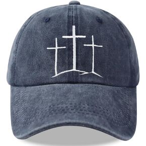 Jesus Hats for Men Women, Religious Gifts for Women Men, Adjustable Embroidered Cotton Christian Baseball Cap