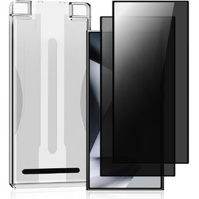 2 Pack 9H Tempered Glass Screen Protector Install kit for Samsung Galaxy S24 Ultra 5G 6.8 Inch,Full-coverage Screen Protective Film, Sensitive Touch Ultrathin Design (Privacy)