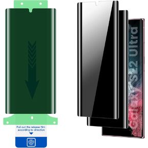 MOHAVE Privacy Screen Protector Refills for SAMSUNG Galaxy S22 Ultra - 2 Pack