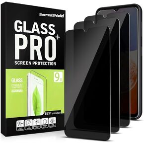 [3-Pack Privacy Screen Protector for Samsung Galaxy A14 5G Tempered Glass [Not Support Fingerprint Reader], 9H Hardness, Bubble Free