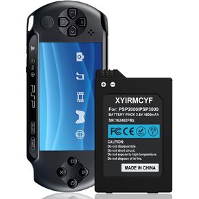 PSP2000/PSP3000 Battery (2024 New Upgrade), 4500mAh High Capacity Battery for Sony PSP 2000/3000 PSP-S110 Console