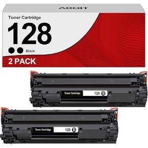 128 Black Toner Cartridge, Replacement for Canon 128 CRG128 to use with Canon D530 Toner Cartridge ImageCLASS D530 D550 MF4770n , 2 Pack