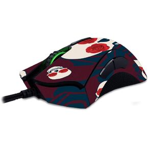 MightySkins Skin Compatible with Razer Deathadder Elite - Skulls N Roses | Protective, Durable, and Unique Vinyl Decal wrap Cover | Easy to Apply, Remove, and Change Styles | Made in The USA