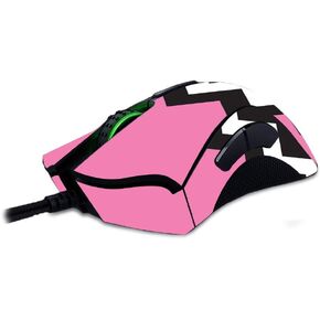 MightySkins Skin Compatible with Razer Deathadder Elite - Pink Chevron | Protective, Durable, and Unique Vinyl Decal wrap Cover | Easy to Apply, Remove, and Change Styles | Made in The USA