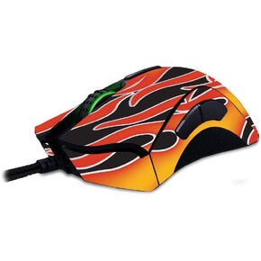 MightySkins Skin Compatible with Razer Deathadder Elite - Hot Flames | Protective, Durable, and Unique Vinyl Decal wrap Cover | Easy to Apply, Remove, and Change Styles | Made in The USA