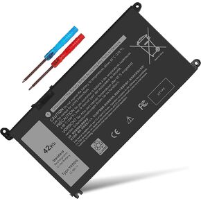 42Wh YRDD6 Battery 1VX1H for Dell Inspiron 5482 5485 7586 3583 5491 5591 5481 3310 2-in-1 5593 5584 3493 3593 3793 5480 3582 5581 5590 3584 5493 5585 5594 5598 3501 01vx1h VM732 Vostro 3491 5490