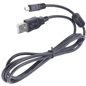 UC-E4 USB Cable, Compatible with Nikon D610 D2 D3 D3X D100 D90 D80 D70S D70 D60 D50 D40 D40X D200 D300 D3000 D3100S D3100 D700 D7000 Digital SLR Camera USB Data Synchronization Cable (4.9ft / 1.5m)