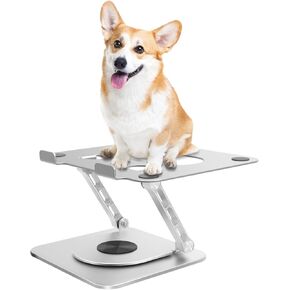 Adjustable Laptop Stand - 24 lbs Innovative Load Capacity - Fits 10-17.4" Laptops - Lifetime Laptop Stand Warranty - with Patented Stability & 720°Rotating Structure - Aviation-Grade Aluminum