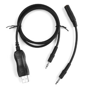USB Programming Cable FTDI Compatible with Radio Shack Radioshack Pro-92 95 96 97 106 2096 GRE MFJ Whistler Scanner Clone Cord Cat Lead Wire 20-546 3.5mm 1-pin