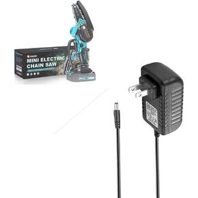 Cordless Portable Handheld Chainsaw charger cable cord adapter,Mini Chainsaw Battery Charger compatible for Saker Mini Chainsaw SK1804D, Jujubean,SEYVUM, DINSHARE, VTEK