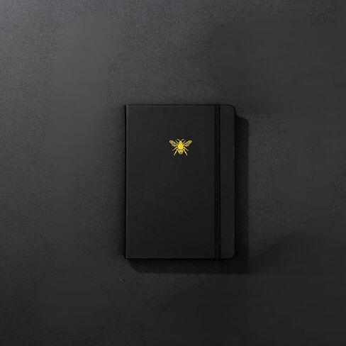 Yop & Tom Bullet Dotted Journal (A5) - Hummingbird - Dot Grid Notebook With Extra Thick Paper (160 GSM) - Charcoal in Saudi Arabia