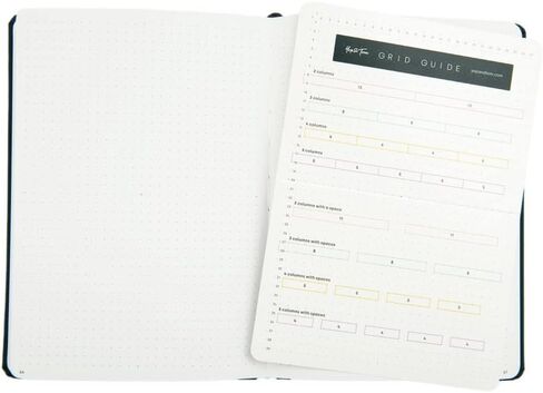 Yop & Tom Bullet Dotted Journal (A5) - Hummingbird - Dot Grid Notebook With Extra Thick Paper (160 GSM) - Charcoal in Saudi Arabia