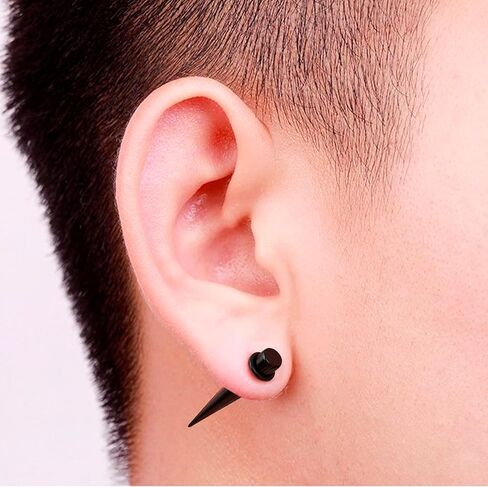 50PCS Acrylic, Silicone Ear Stretching Kit: Lightweight Tapers, Tunnels & Plugs for Starter Expanders, Body Piercing Jewelry Earring Gauges Gauging Set for Men, Women (Size: 14G-0000G, Dark Grey) in Saudi Arabia