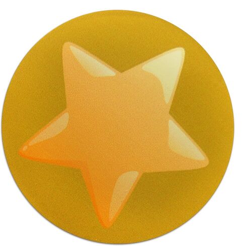 Novel Merk Gold Star Vinyl Stickers - 2" Round Individual Decals for Laptop, Water Bottle, Phone, Party Favors, & Decor - Adheres to Clean Surfaces Waterproof & Repositionable (20 Pack) in Kuwait