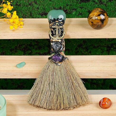 أوبال ماجيك مكنسة الحب كريستال الساحرة مكنسة الريكي شفاء كريستال اليدوية لتنظيف غرفة نوم مكتب ديكور المنزل الهدايا in Kuwait