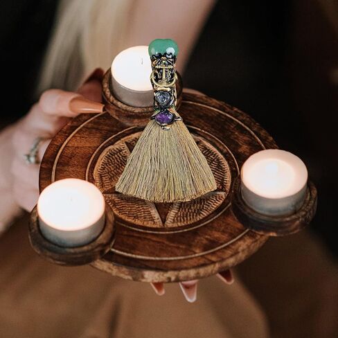 أوبال ماجيك مكنسة الحب كريستال الساحرة مكنسة الريكي شفاء كريستال اليدوية لتنظيف غرفة نوم مكتب ديكور المنزل الهدايا in Kuwait