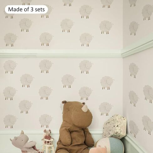 32 PCS Modern Farm Building Wall Decals Peel and Stick, PVC Watercolor Nursery Wall Sticker, Colorful Village Wall Art Decor Decal for Kids Bedroom Playroom Baby Room Classroom Decor in Saudi Arabia