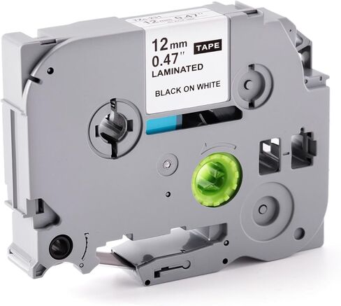 عبوة واحدة من شريط صانع الملصقات لشريط صانع الملصقات TZe-231 TZe231 TZe TZ، متوافق مع Brother P Touch PT-D210 PT-H110 PT-D400 PT-D600، أسود على أبيض، 12 مم 0.47 بوصة in Kuwait