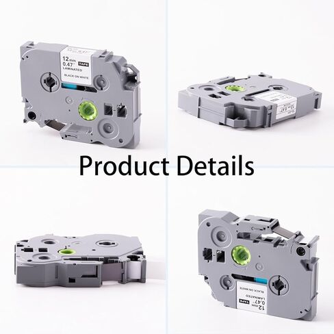 عبوة واحدة من شريط صانع الملصقات لشريط صانع الملصقات TZe-231 TZe231 TZe TZ، متوافق مع Brother P Touch PT-D210 PT-H110 PT-D400 PT-D600، أسود على أبيض، 12 مم 0.47 بوصة in Kuwait