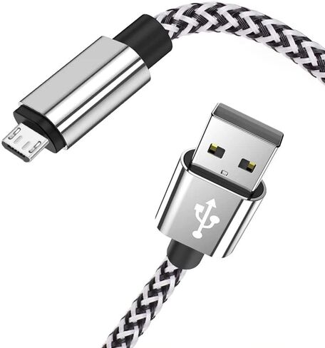 Micro USB Android Cable, KSun.Y (2 Pack 3FT) Fast Charging Cord Micro USB 2.0 Connector Braid Compatible with Samsung Galaxy, Motorola More (2 Pack 3FT) in Saudi Arabia