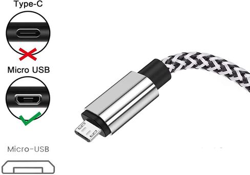 Micro USB Android Cable, KSun.Y (2 Pack 3FT) Fast Charging Cord Micro USB 2.0 Connector Braid Compatible with Samsung Galaxy, Motorola More (2 Pack 3FT) in Saudi Arabia