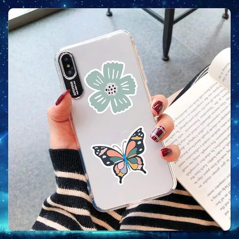 NEGE 50Pcs Cute Boho Stickers for Water Bottles,Waterproof Vinyl Stickers Pack,Laptop Skateboard Hydroflask Phone Computer Scrapbook Car Luggage Decals, Party Decor for Teens Adults Girl in Saudi Arabia