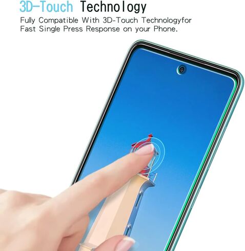 KAREEN [عبوة من قطعتين] واقي شاشة لهاتف Samsung Galaxy A52، A52 5G من الزجاج المقسى، يدعم قارئ بصمات الأصابع، مضاد للخدش، خالٍ من الفقاعات، صديق للحافظة in Kuwait