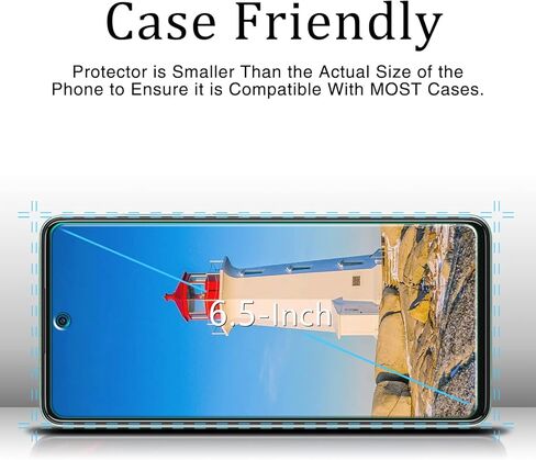 KAREEN [عبوة من قطعتين] واقي شاشة لهاتف Samsung Galaxy A52، A52 5G من الزجاج المقسى، يدعم قارئ بصمات الأصابع، مضاد للخدش، خالٍ من الفقاعات، صديق للحافظة in Kuwait