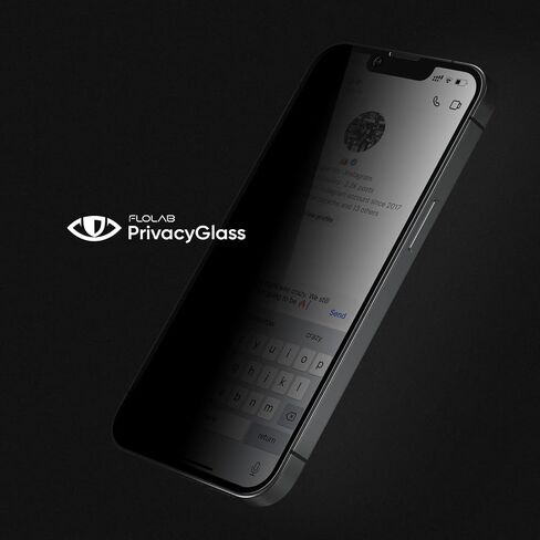 واقي شاشة الخصوصية FLOLAB NanoArmour ONETIME PRO المضاد للانعكاس لهاتف iPhone 14 Pro، أفضل زجاج مقسى لهاتف iPhone يحمي خصوصيتك - متين وسلس وسهل التركيب وخالي من الغبار in Saudi Arabia