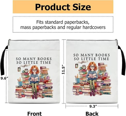 Floral Book Sleeve with Zipper, Book Sleeve for Book Lovers Gifts for Teacher Librarian Bookworm Bookish, Aesthetics Gifts for Women, Reader Book Protector Cover for Paperbacks Pouch Case (B05) in Saudi Arabia