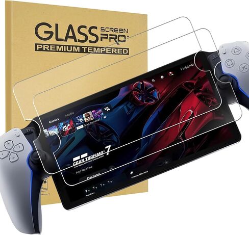 واقي شاشة من الزجاج المقوى من KEANBOLL مكون من قطعتين متوافق مع بوابة Sony Playstation PS5 (8 بوصة، 2023)، زجاج مقسى فائق الوضوح وصلابة 9H in Saudi Arabia