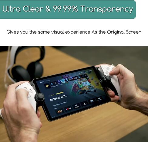 واقي شاشة من الزجاج المقوى من KEANBOLL مكون من قطعتين متوافق مع بوابة Sony Playstation PS5 (8 بوصة، 2023)، زجاج مقسى فائق الوضوح وصلابة 9H in Saudi Arabia