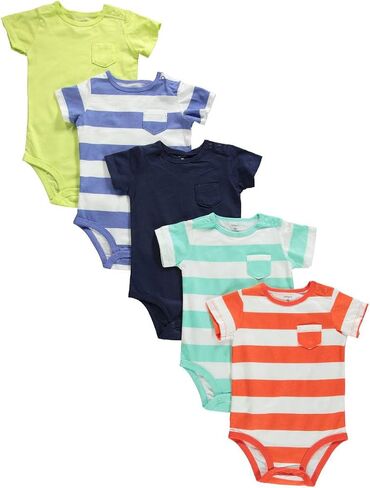 Carter's Baby Boys 5-Pack Original Short Sleeve Bodysuits in Saudi Arabia