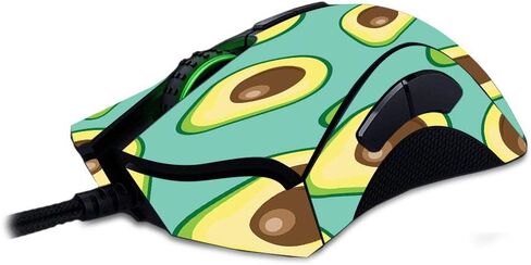 MightySkins Skin Compatible with Razer Deathadder Elite - Blue Avocados | Protective, Durable, and Unique Vinyl Decal wrap Cover | Easy to Apply, Remove, and Change Styles | Made in The USA in Saudi Arabia