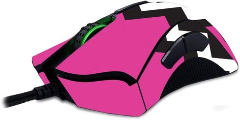 غلاف MightySkins متوافق مع Razer Deathadder Elite - Pink Chevron | غطاء ملتف واقٍ ومتين وفريد ​​من نوعه من الفينيل | سهل التطبيق والإزالة وتغيير الأنماط | صنع في الولايات المتحدة الأمريكية in Saudi Arabia