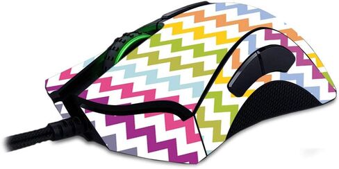 غلاف MightySkins متوافق مع Razer Deathadder Elite - Pink Chevron | غطاء ملتف واقٍ ومتين وفريد ​​من نوعه من الفينيل | سهل التطبيق والإزالة وتغيير الأنماط | صنع في الولايات المتحدة الأمريكية in Saudi Arabia