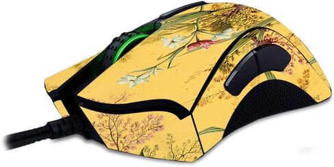 غلاف MightySkins متوافق مع Razer Deathadder Elite - نهاية رخامية صفراء | غطاء ملتف واقٍ ومتين وفريد ​​من نوعه من الفينيل | سهل التطبيق والإزالة وتغيير الأنماط | صنع في الولايات المتحدة الأمريكية in Saudi Arabia