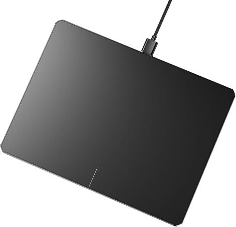 ProtoArc T1 USB Trackpad, High Precision Wired Touchpad Mouse for Windows, Ultra Slim Portable Aluminum Trackpad Mouse with Multi-Touch Navigation for Windows 7/10/11 Laptop Notebook Computer Silver in Saudi Arabia