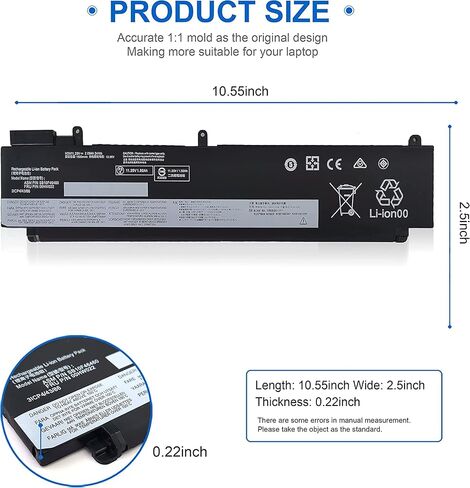 00HW022 00HW023 SB10F46460 SB10F46461 Battery for Lenovo ThinkPad T460s T470s Series 00HW036 SB10F46474 00HW037 SB10F46475 11.25V 24Wh 2090mAh 3-Cell in Saudi Arabia