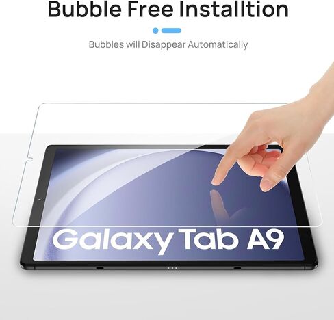 واقي شاشة T Tersely مكون من قطعتين لجهاز Samsung Galaxy Tab A9 8.7 بوصة، واقي شاشة من الزجاج المقوى لجهاز Galaxy Tablet A9 2023، مضاد للخدش in Kuwait
