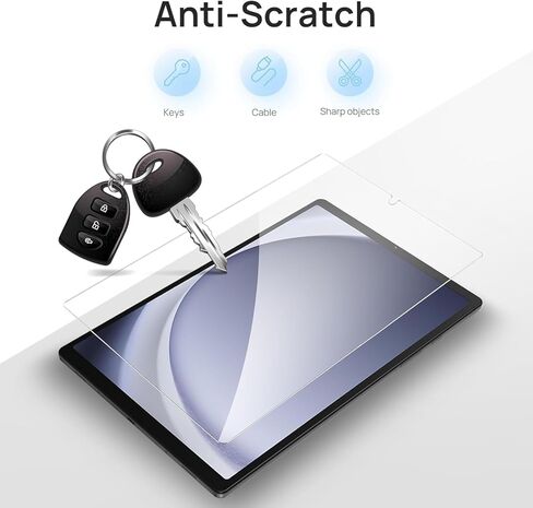 واقي شاشة T Tersely مكون من قطعتين لجهاز Samsung Galaxy Tab A9 8.7 بوصة، واقي شاشة من الزجاج المقوى لجهاز Galaxy Tablet A9 2023، مضاد للخدش in Kuwait