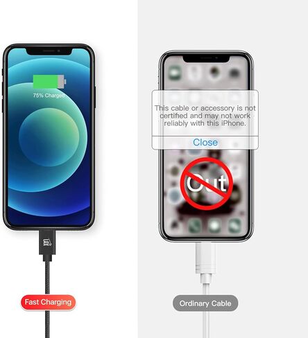 LAX Gadgets USB C Cable - Nylon Braided USB-C Charging Cable & Data Transferring - USB A to USB C for Android Phones, Google Pixel, Apple MacBook & Samsung Galaxy Phones - 6ft - Rainbow (USBC6BOW) in Saudi Arabia