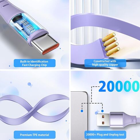 HianDier Multi Charging Cable 4FT 3 in 1 Charging Cable Fast Charging Data Sync Cord Retractable Charging Cable USB to Lightning/USB C/Micro for Cell Phones, iPhone, iPad, Samsung Galaxy, PS, Tablet in Saudi Arabia