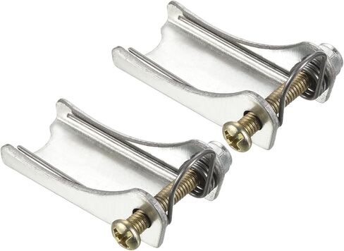 طقم مزلاج أمان الخطاف - استبدال وصلة وصلة الاستقبال بخطاف الانزلاق Clevis ينطبق على مقطورة/رافعة خطاف السحب (طول 1.6 بوصة، فضي) in Kuwait