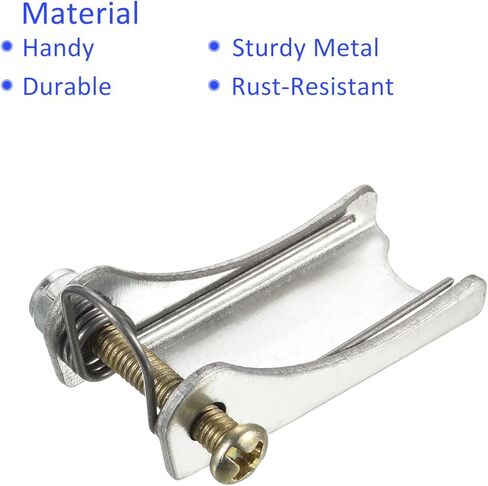 طقم مزلاج أمان الخطاف - استبدال وصلة وصلة الاستقبال بخطاف الانزلاق Clevis ينطبق على مقطورة/رافعة خطاف السحب (طول 1.6 بوصة، فضي) in Kuwait